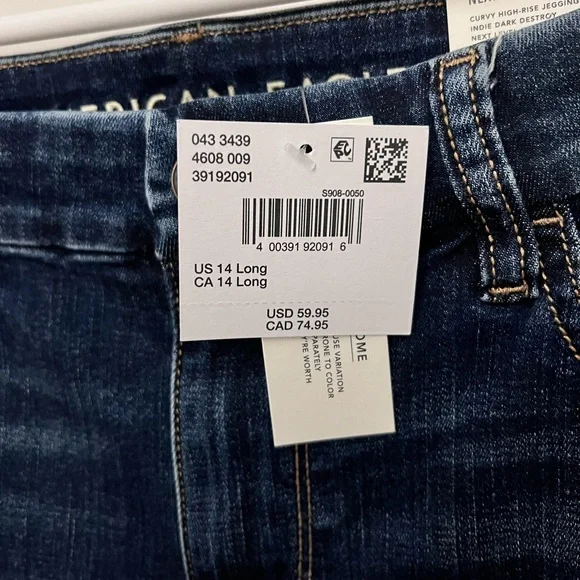 NWT Women’s AE Curvy High-Rise Jeggings - Picture 5 of 14